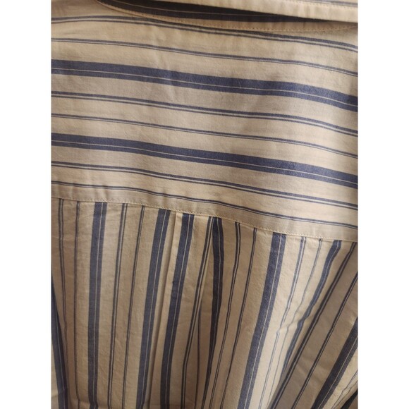 UNTUCKit Pinot Perse Blue White Striped Button Down Shirt Size 4 NEW - Picture 5 of 5
